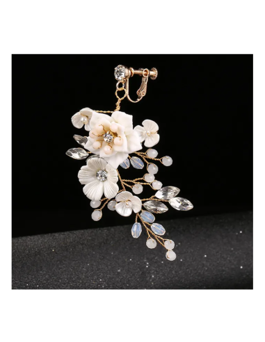 Kolczyki ślubne BOHO wizytowe wiszące z...