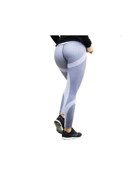 Sportowe Legginsy Fitness Trening Szare L LEG21L