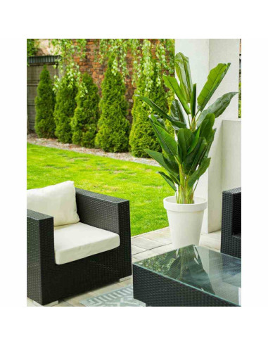 Donica ogrodowa biała duża 45 cm Do dekoracji...