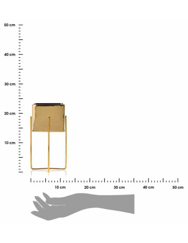 Doniczka Mizu Gold 23 cm Stelaż wykonany z...