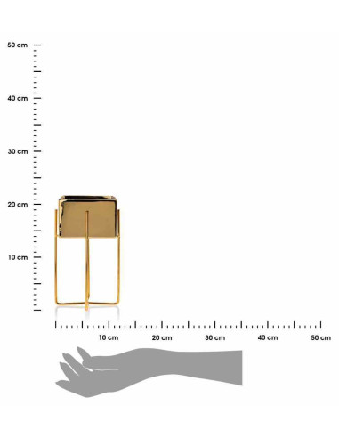 Doniczka Mizu Gold 21 cm Stelaż wykonany z...