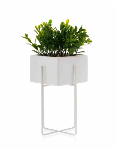 Doniczka Mizu White 21 cm Stelaż wykonany z...