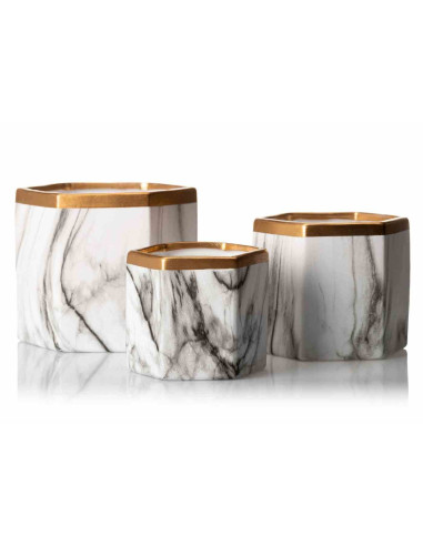 Doniczka Sona Marbling 14,5 cm Wykonana z...