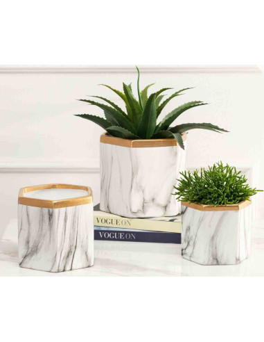 Doniczka Sona Marbling 14,5 cm Wykonana z...