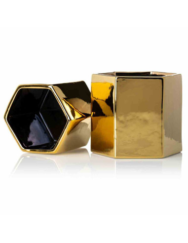 Doniczka Mia Gold 12 cm Wykonana z ceramiki w...