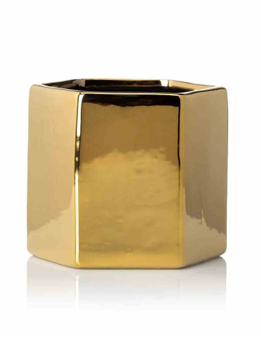 Doniczka Mia Gold 12 cm Wykonana z ceramiki w...