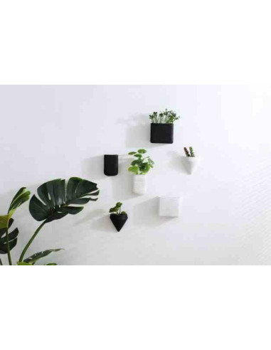 Zestaw doniczek ściennych Lou B&W Komplet...