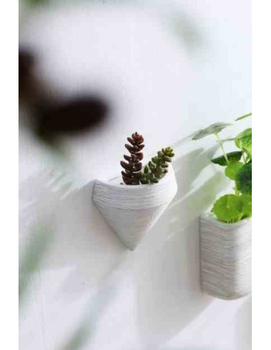 Zestaw doniczek ściennych Lou B&W Komplet...