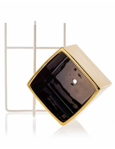 Doniczka Mizu Gold White 21 cm Stelaż wykonany...