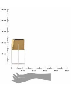 Doniczka Mizu Gold White 23 cm Stelaż wykonany z metalu,... 2