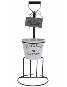 Donica na kwiaty i zioła Grabie 52 cm Wykonana z metalu,...