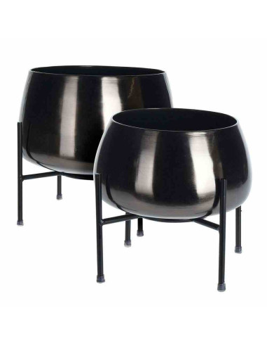 Zestaw donic na kwiaty czarne 2 szt