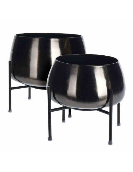 Zestaw donic na kwiaty czarne 2 szt