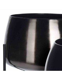 Zestaw donic na kwiaty czarne 2 szt 2