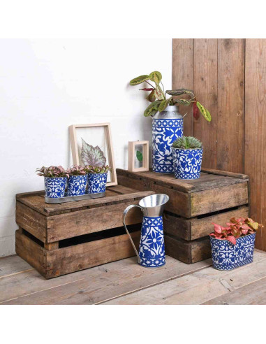 Doniczka owalna w stylu portugalskim 23cm