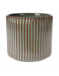 Doniczka ceramiczna prążkowana 11x9 cm