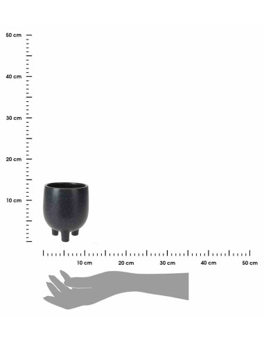 Doniczka ceramiczna na nóżkach 13x11 cm