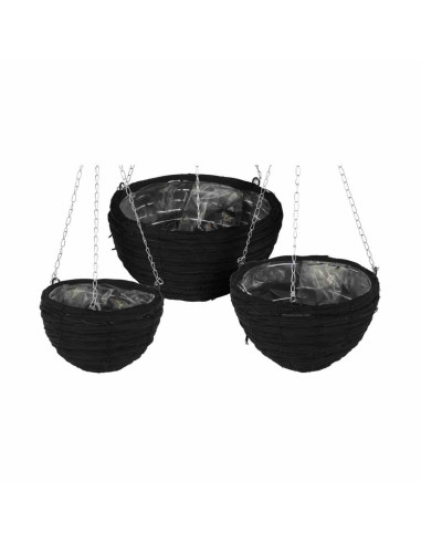 Donica wisząca rattan Zestaw 3 szt